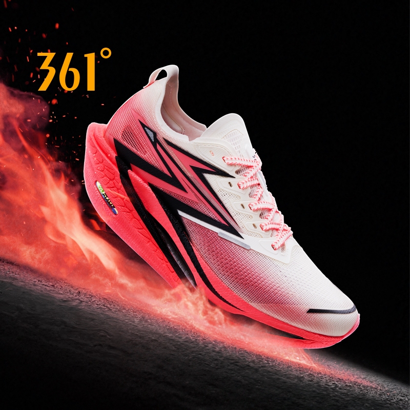 [20KM+] 361 Degrees Flame 4.5 Carbon Plate Marathon Running Shoes รองเท้าวิ่งมาราธอนแบบมีแผ่นคาร์บอน