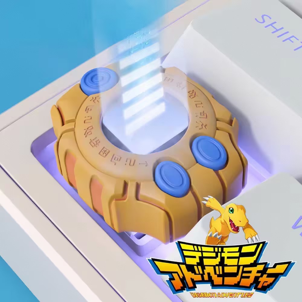 Digital Monster Digimon 3D พิมพ์ Artisan Resin Mechanical Keycap