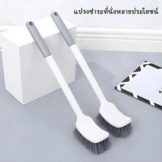 หัวแปรงหนาแน่นไม่มีมุมตายแปรงห้องน้ําข้อศอกออกแบบทําความสะอาดลึกสามารถแขวนการจัดเก็บการปนเปื้อนที่แข็งแกร่งไม่เจ็บเคลือบล้างห้องน้ํามือเครื