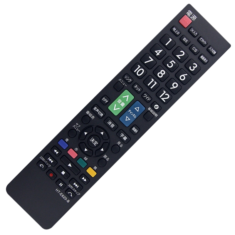 รีโมทคอนโทรลใหม่ HT-E620-B เข้ากันได้กับอะไหล่ทีวี Sharp / Hitachi (ญี่ปุ่น)