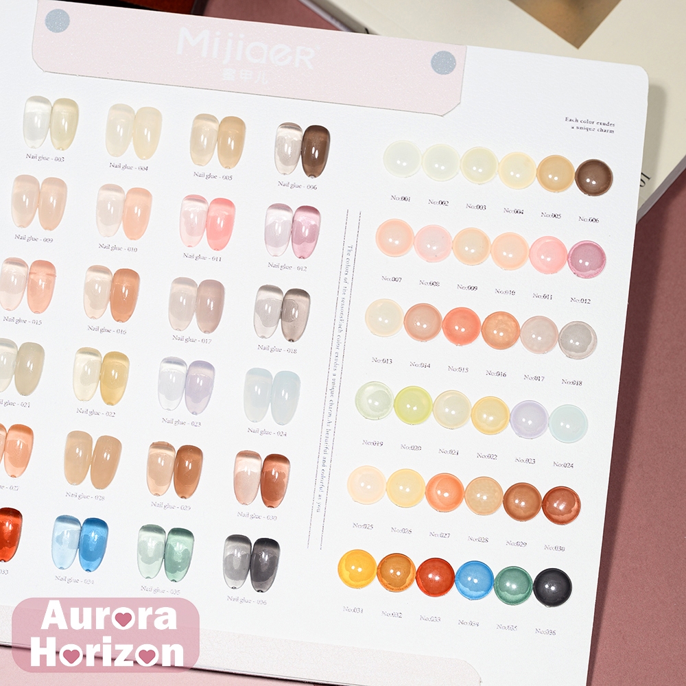 พร้อมส่งในกรุงเทพฯ  เซตเจลไซรัป + เจลสีพื้น MR Mijiaer 36 สี 🔥 สินค้าขายดี | สีเจล ครบชุด สำหรับเปิดร้าน✨ แถมฟรีชาร์ตสี (ทามาให้แล้ว พร้อมใช้งาน) - รูปที่ 4