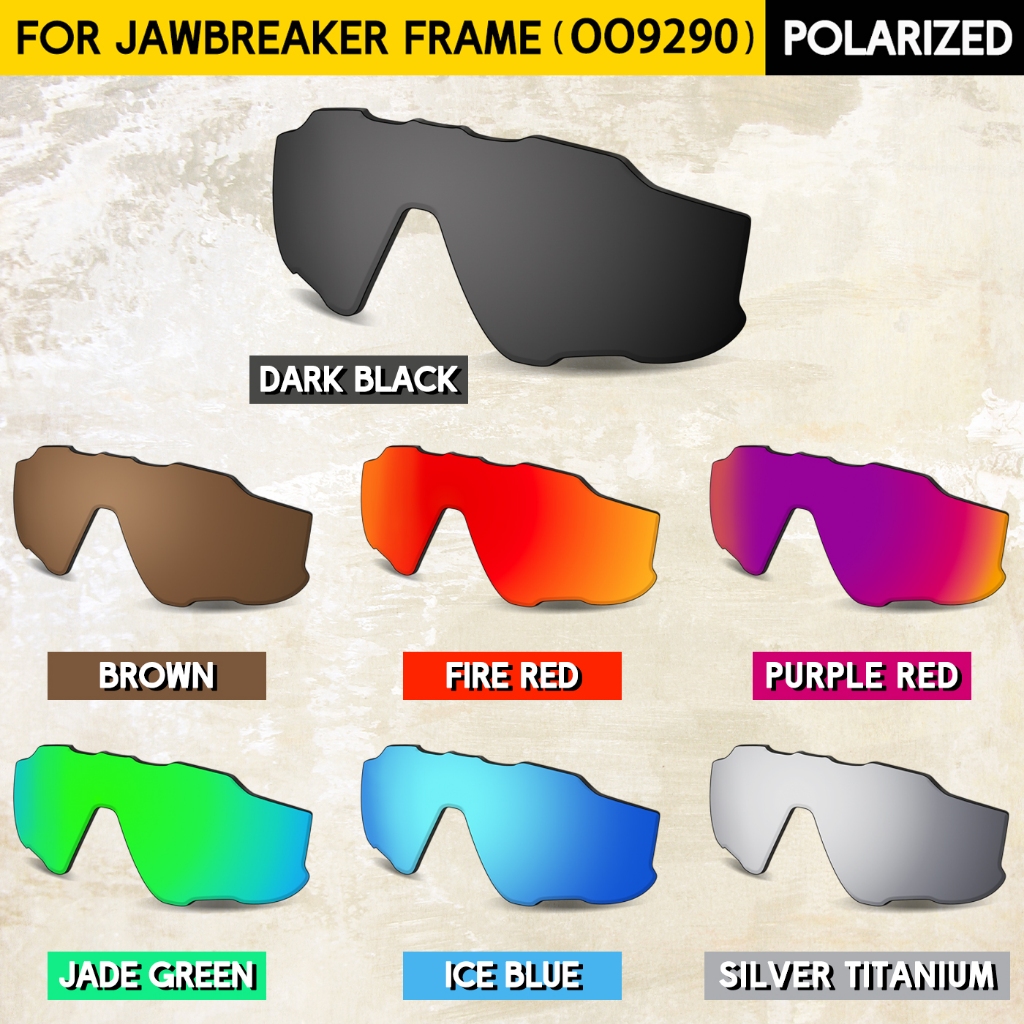 เลนส์แว่นกันแดด Jawbreaker OO9290 ป้องกัน UVA และ UVB ได้ถึง 100%, เพอร์เฟคฟิตและทนทานต่อแรงกระแทก
