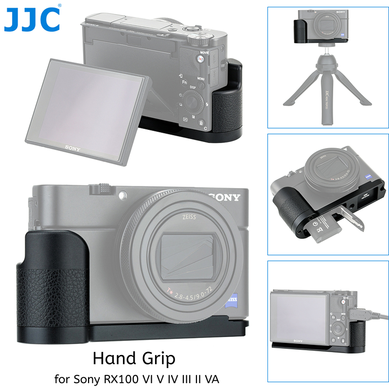 JJC HG-RX100 กล้องมือจับสําหรับ Sony DSC- RX100 VA VI V IV III II RX100M6 RX100M5 RX100M4 RX100M3 RX