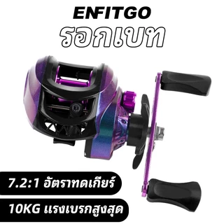 รอกตกปลาระบบ 7.2:1 สไตล์การออกแบบทันสมัย สีม่วงสะดุดตา