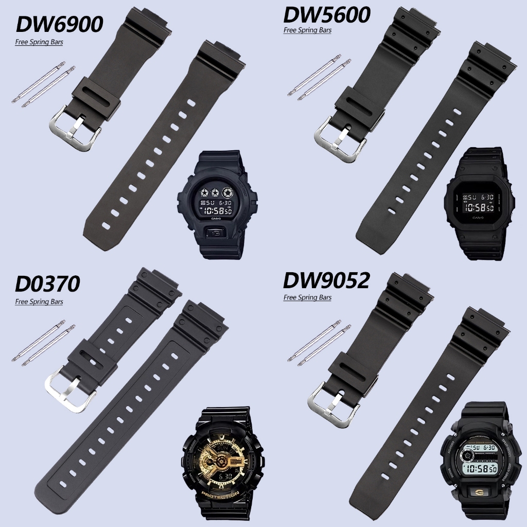 สายนาฬิกาข้อมือ GShock DW5600 DW6900 DW9052 GA110 dw-5600 dw-6900 band 5600 6900 g