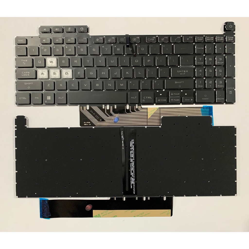 แป้นพิมพ์แล็ปท็อป US สําหรับ Asus TUF Gaming A15 F15 FA507 FA507R FX507 FX507R FX507ZM FX507Z ไม่มีจ