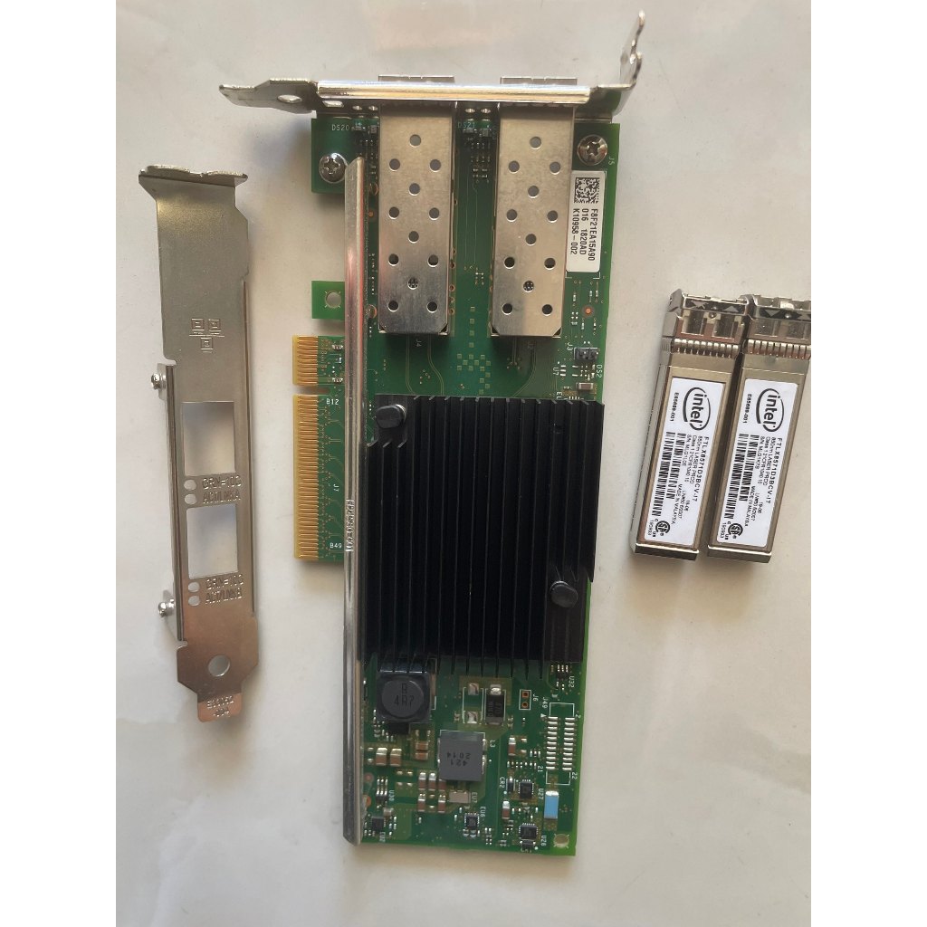 [สต๊อกพร้อม] intel X710-DA2 รุ่น DELL Dual Port 10G SFP การ์ดเครือข่ายไฟเบอร์ออปติก intelx710 ชิปเซิ