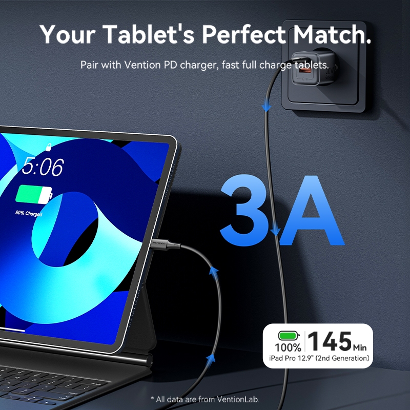 Vention สายชาร์จ Lightning Fast Charge 27W พลังงานสูง 3A รูปที่ 6