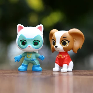5 ชิ้น/เซ็ต 5-7 ซม.การ์ตูนอะนิเมะ Super Kitties รูป Ginny Bitsy Sparks Buddy แมวขโมยรุ่น Q PVC ตัวเลขการกระทําตุ๊กตาของเล่นเด็กของขวัญ