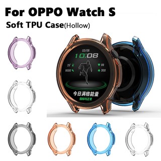 เคสTPUแบบนุ่มสําหรับOPPO Watch SฝาครอบกันกระแทกกันชนHollow ShellสําหรับOppo Watch Sกรณี