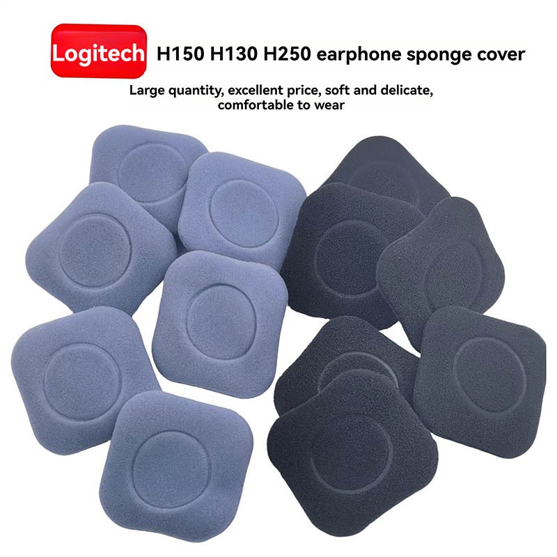 เหมาะสําหรับ Logitech Logitech H150 หูฟังฟองน้ําโฟมฝาครอบ H151 H130 H250 ฝาครอบฟองน้ําสี่เหลี่ยมหูฟั
