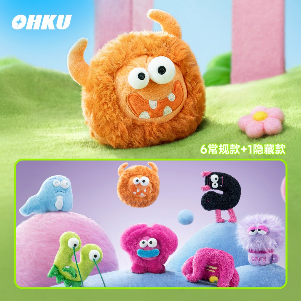 OHKU Monster Universe Workplace Oddballs Series - พวงกุญแจตุ๊กตากล่องตาบอดของเล่นและของขวัญ