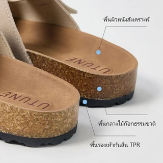 UTUNE รองเท้าแตะผู้หญิงสไตล์เบอร์เคน สายรัดคู่ เบา ระบายอากาศดี รองรับอุ้งเท้า ใส่ลำลอง ชายหาด/กลางแจ้ง