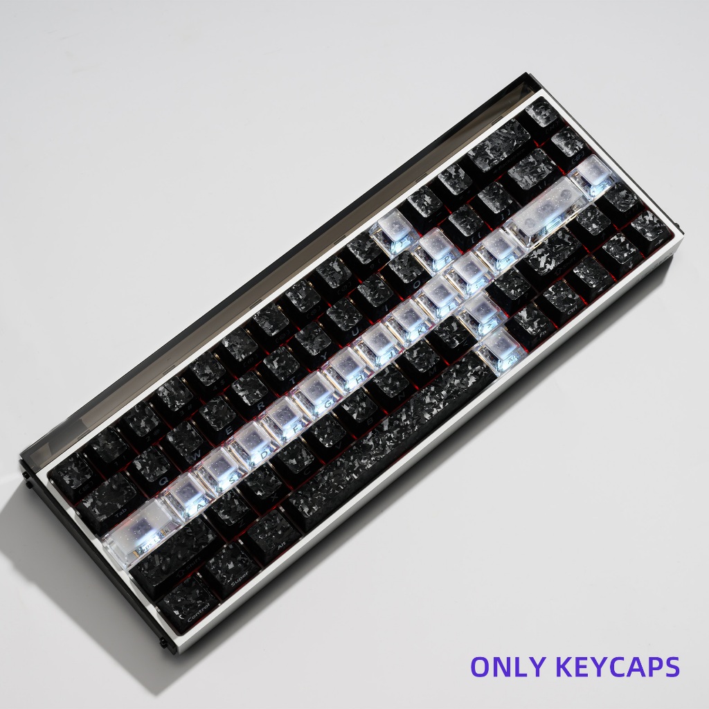 XVX 19 คีย์เท่านั้น!Sword Transparent Keycaps Cherry Profile PC Material สีขาว/แดง/ดํา Tri-color เข้ากันได้กับสไตล์ MX ทั้งหมด