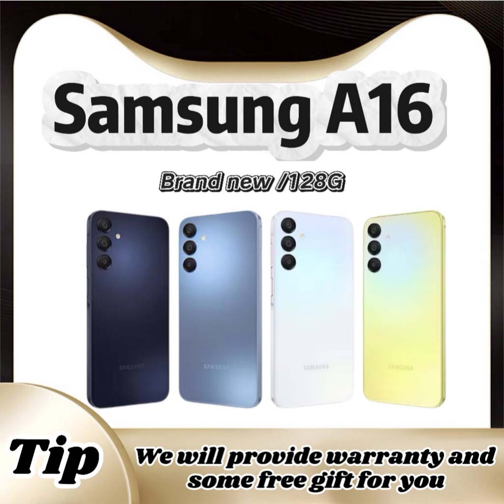 ในสต็อก Samsung Galaxy A16 4G/5G 128GB ROM สมาร์ทโฟนใหม่เอี่ยมปิดผนึก
