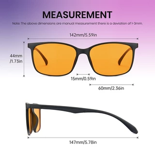 Cyxus แว่นบลูบล็อค แว่นกรองแสงสีฟ้า กรอบสี่เหลี่ยม TR90PCวัสดุ กันแดด UV400 8083