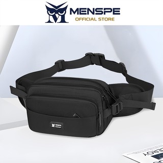 MENSPE กระเป๋าคาดเอวแฟชั่น Oxford Cloth Men's Waterproof Sports Bag