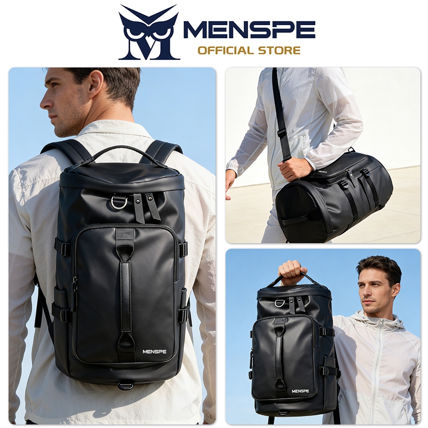 MENSPE กระเป๋าเป้ฟิตเนสแฟชั่น unisex กระเป๋ากีฬาสะพายหลัง