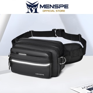 MENSPE กระเป๋าคาดเอวผู้ชายหลายชั้นกระเป๋าพักผ่อน