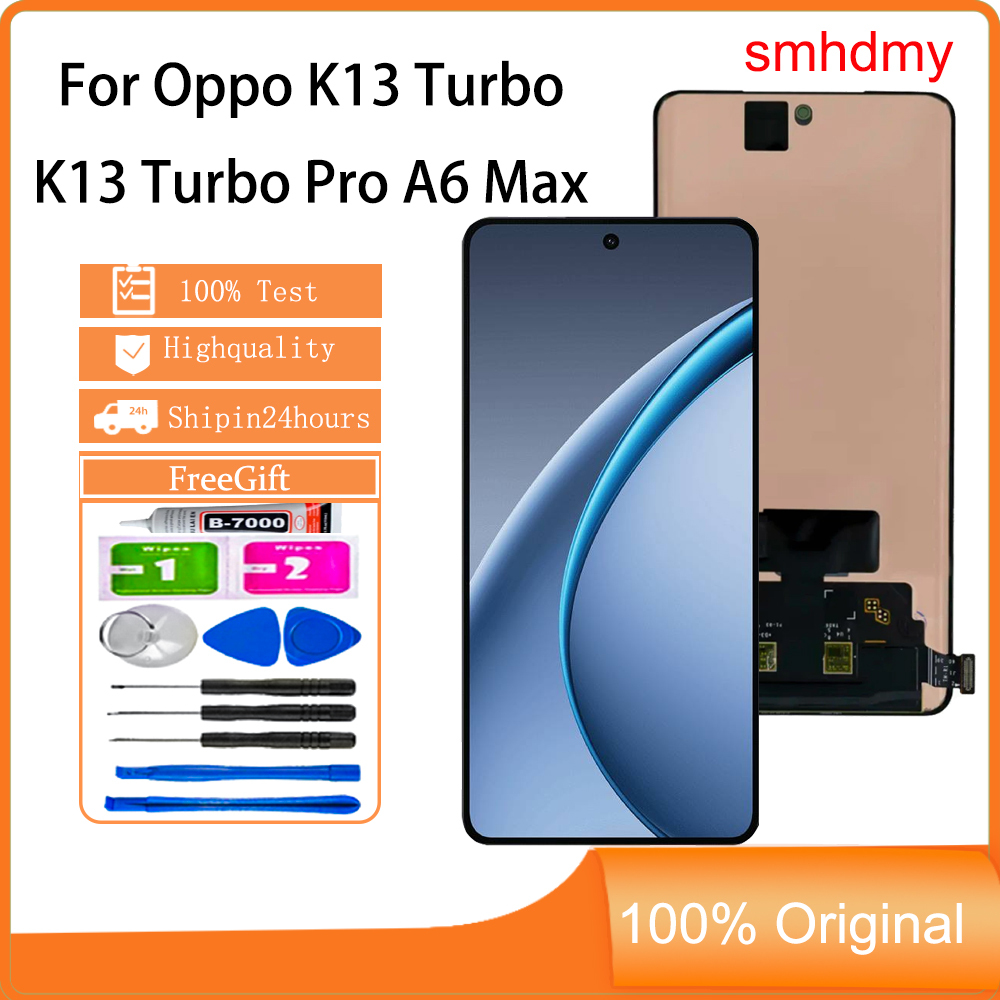 Smhdmy Ori AMOLED สําหรับ Oppo K13 Turbo K13 Turbo Pro A6 Max A6 GT LCD หน้าจอสัมผัสเปลี่ยน