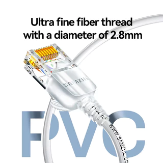 SAMZHE สายแลน cat6 A สาย lan ความเร็ว 10 กิกะบิต เหมาะสำหรับบ้าน สำนักงาน และสถานที่อื่นๆ 0.5m-8m