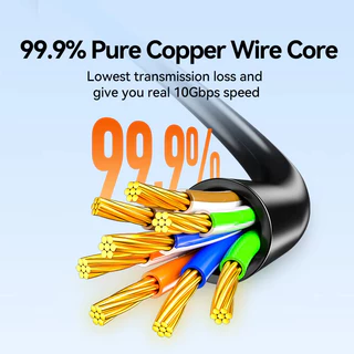 SAMZHE สายแลน cat6 A สาย lan ความเร็ว 10 กิกะบิต เหมาะสำหรับบ้าน สำนักงาน และสถานที่อื่นๆ 0.5m-8m