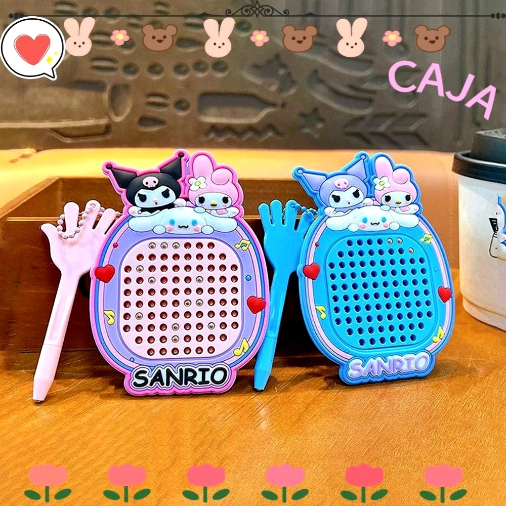 Hello Kitty คีย์แฮงเกอร์ 3ใน1 Sanrio แม่เหล็กปากกาเขียน ลูกบอลหลุมแกง คีย์แฮงเกอร์สวยงาม IP สติ๊กเกอร์ลดความเครียด ของขวัญวันวาเลนไทน์