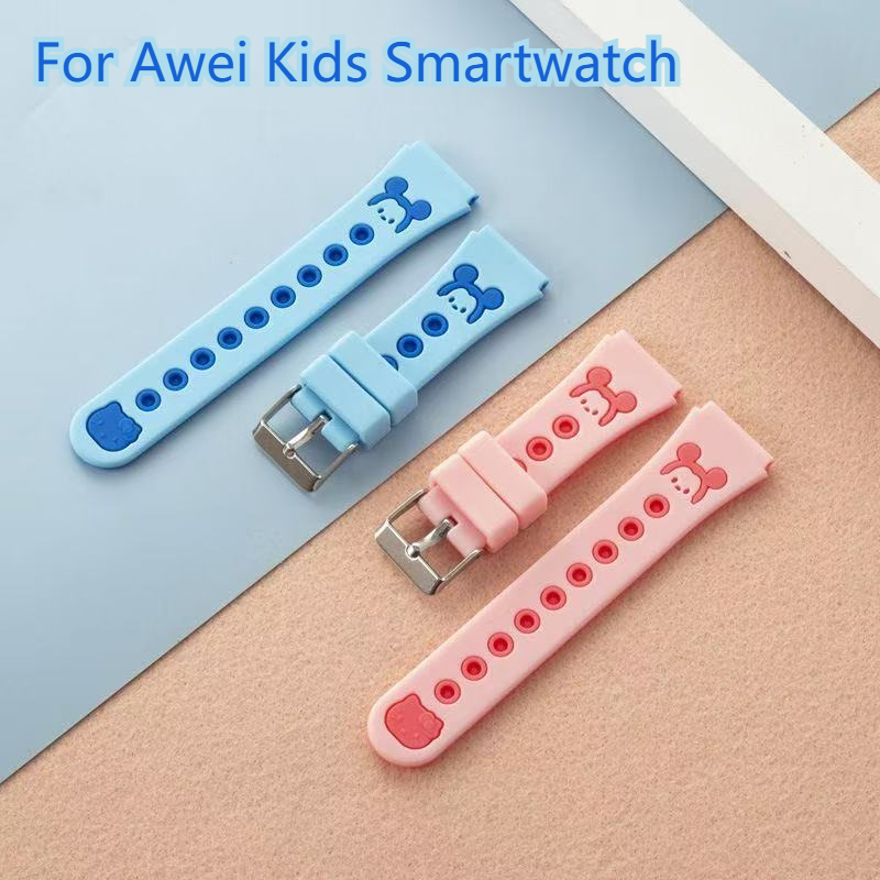 เหมาะสําหรับ Awei Kids Smartwatch H29 Strap Awei H30 สายซิลิโคน นุ่ม สวมใส่สบาย