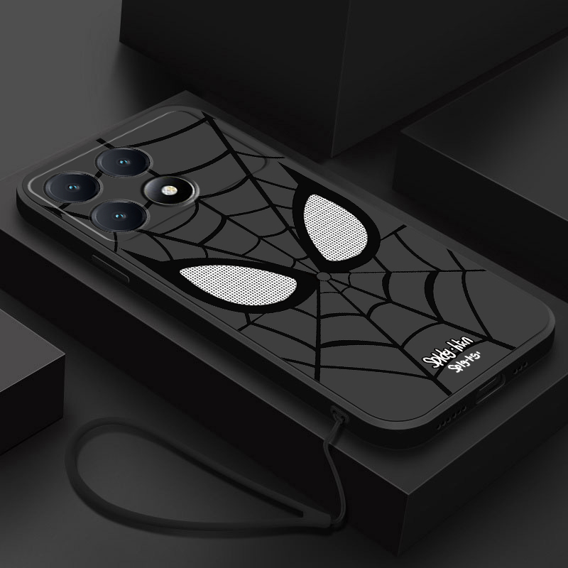 Xiaomi POCO F8 Pro F8Ultra 5G Artistic Spider Man Net Case Liquid Silicon Cover ปลอกยางพรีเมี่ยม