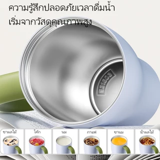 Bablov กระบอกน้ำเก็บอุณหภูมิ 1 ลิตร (35 oz) | กันรั่ว 360° แก้วสแตนเลส S316 | เก็บความเย็น-ร้อน 6-8 ชม. | ฐานรองในรถ | สำหรับออกกำลังกาย ที่ทำงาน ใช้ประจำวัน