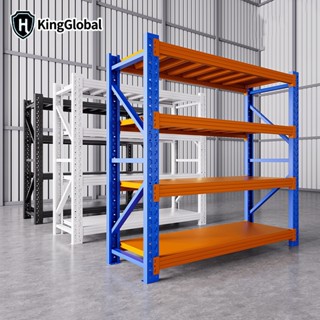 KingGlobal เหล็กหนาชั้นเก็บของ 250kg/ชั้น 200x200x60cm มีหลา…