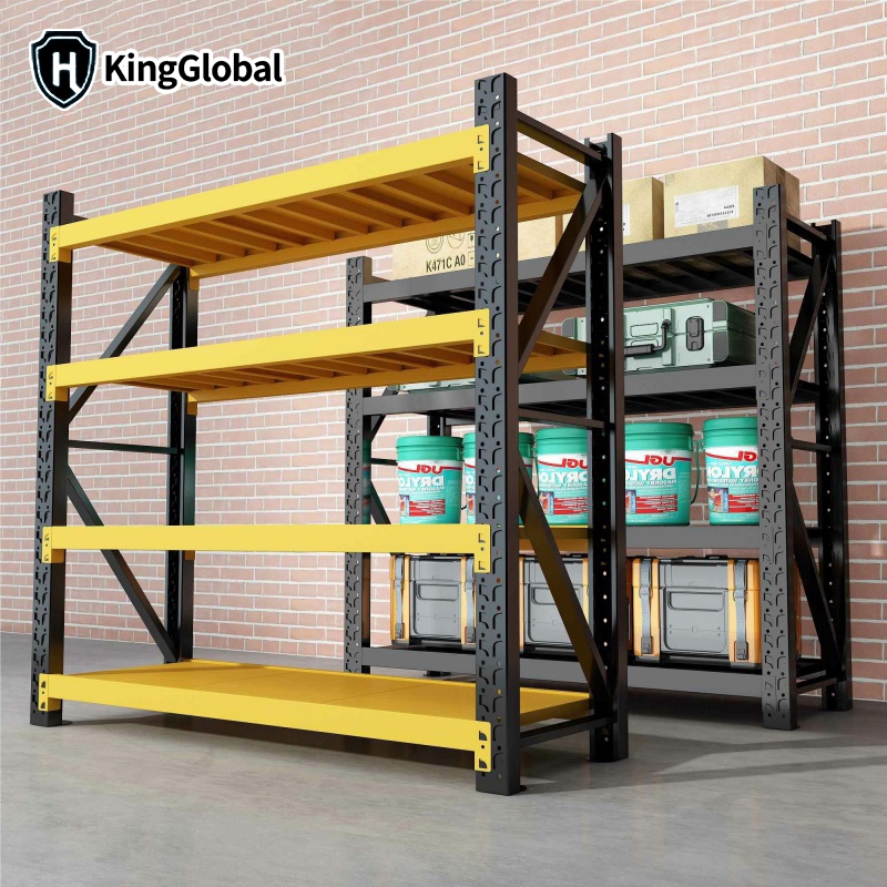 KingGlobal ชั้นวางสินค้า วัสดุทำจากเหล็กหนาแข็งแรง 120/150/200*200*60cm