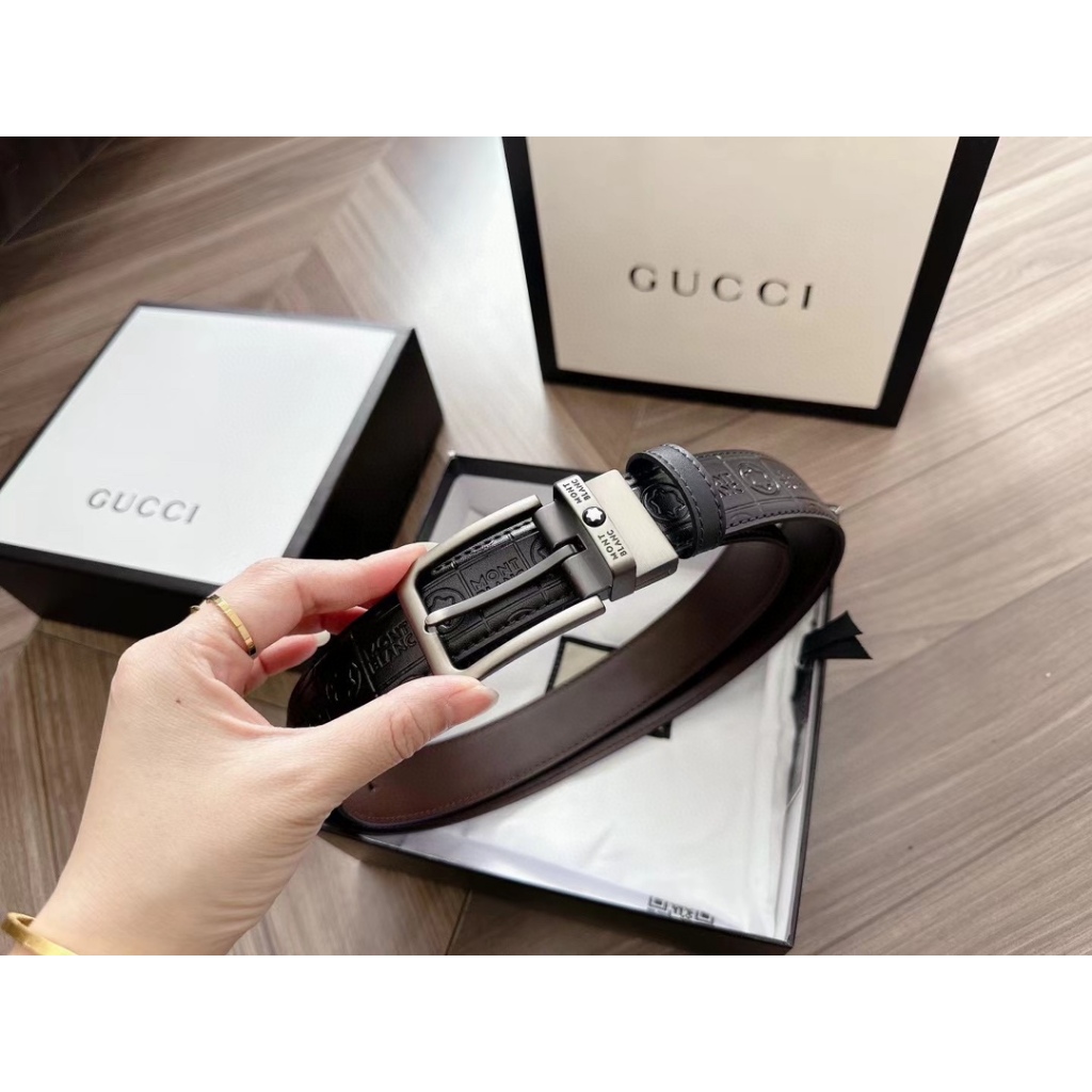 Belt Taipan Selected Sfumato Series Leather Goods Use Natural Full-Grain Smudged Leather, Delicate T