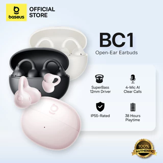 BASEUS Bass BC1 หูฟังคลิปหูแบบเปิด Bluetooth 6.0 4 ไมค์ กันน้ำ IP55 ใช้งานได้ 38 ชม.
