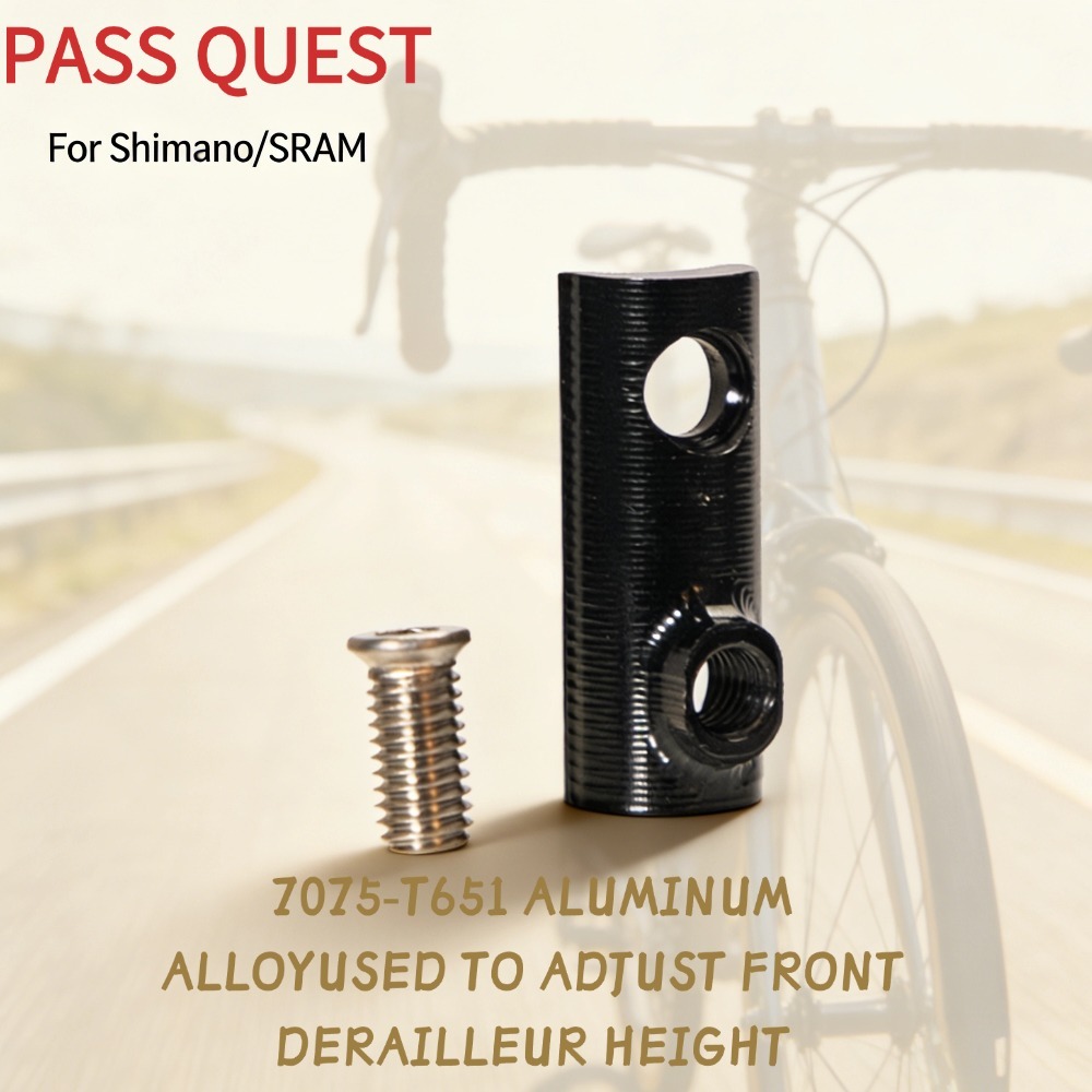 ตัวขยาย derailleur หน้าสำหรับ R7000 และ R8000 SRAM GROUPSET โดย PASS QUEST ปรับระดับส่วนประกอบจักรยา