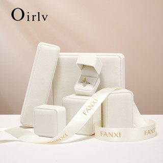 Oirlv แหวนกํามะหยี่ต่างหูสร้อยข้อมือสร้อยคอกล่องเก็บเครื่องป…