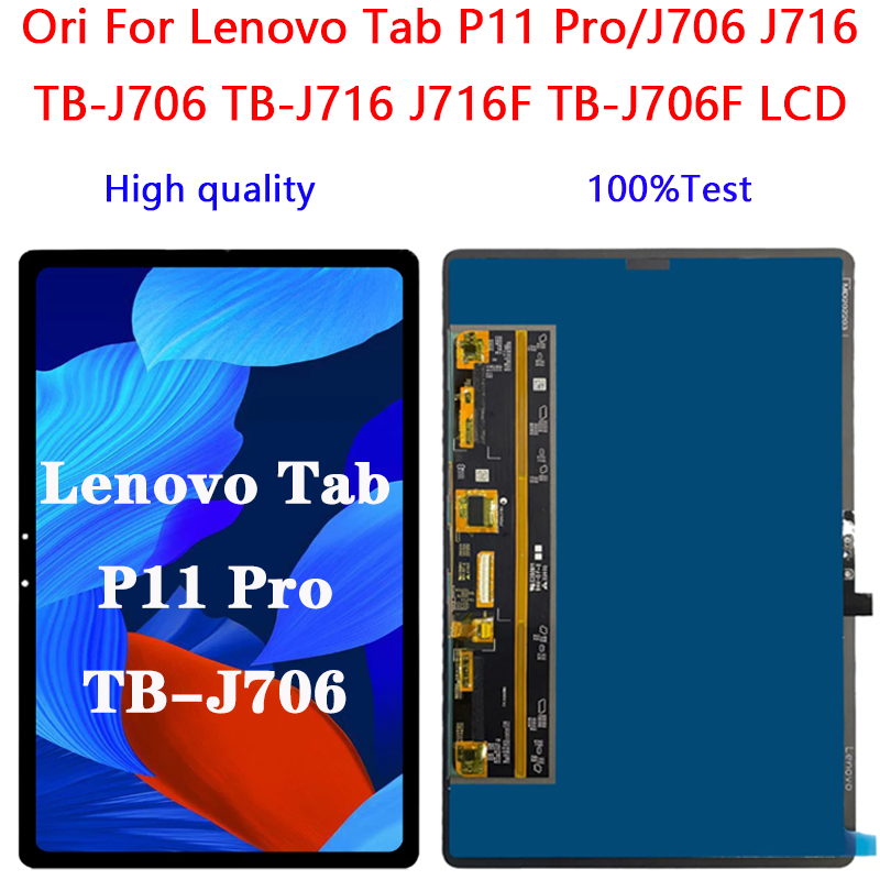 สําหรับLenovo Tab P11 Pro J706 J716 TB-J706 TB-J716 J716F TB-J706FจอแสดงผลLCD Touch Screen Digitizer Glass Assemblyอะไหล่ซ่อม