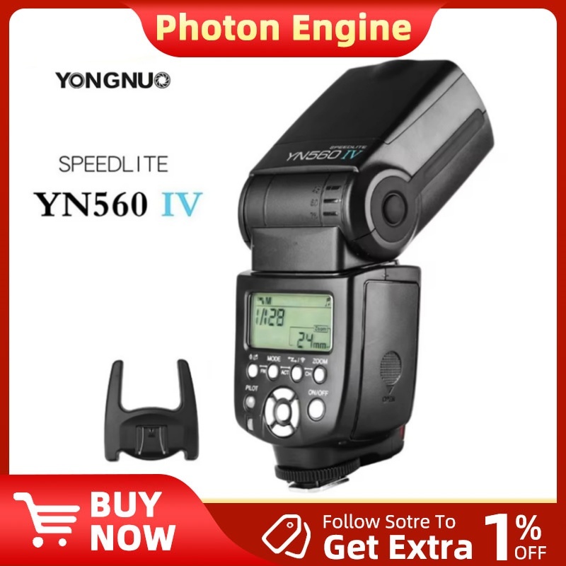 Yongnuo YN560IV Speedlite 2.4G วิทยุไร้สาย Master Slave Flash สําหรับ DSLR