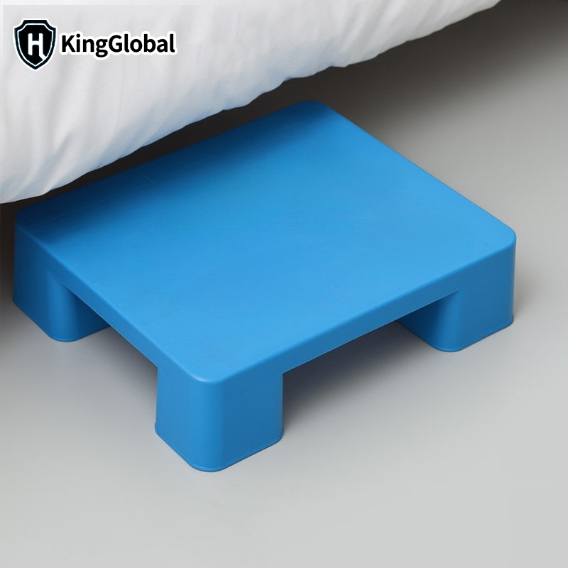 KingGlobal พาเลทเก็บสินค้า พาเลทพลาสติกกันความชื้น ขนาด 60 x 40 x 12 ซม. รองรับน้ำหนักสูงสุด 300 กก