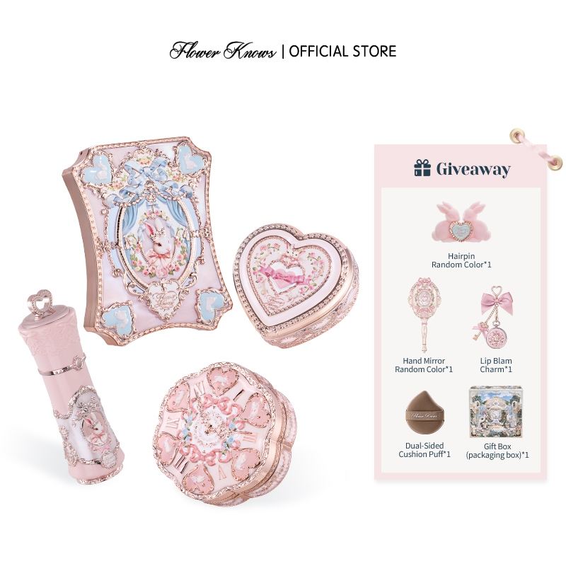 ชุดของขวัญ 4 ชิ้นแต่งหน้า Flower Knows Bunny Garden Collection
