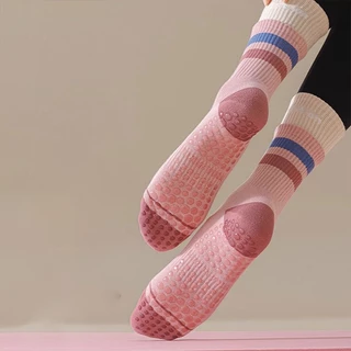 FUYOGI ถุงเท้ากันลื่น ซับแรงกระแทก กันลื่น ยืนหยุ่น ซับเหงื่อดี Yoga Sock เหมาะกับการเล่นโยคะ พิลาทิส