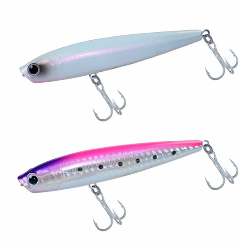 ล่อตกปลาแบบ Topwater Popper Wobbler ขนาด 12g/19.5g ใช้งานได้ดีสำหรับการจับปลาในน้ำเค็ม