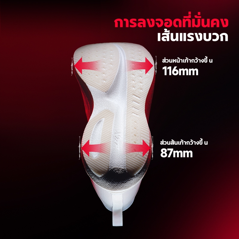【XTEP】2000KM 5.0 PRO | รองเท้าวิ่งฝึกซ้อมระดับสุดยอด Super Trainer Running Shoes Full-length ACE Foam midsole - รูปที่ 4