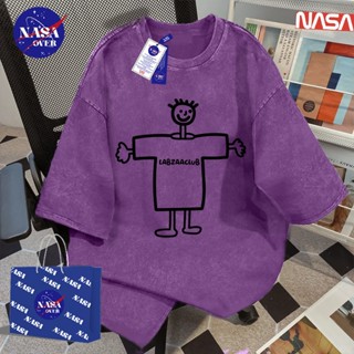【จัดส่งจากกรุงเทพฯ】🔥NASA ฤดูร้อน ผ้าฝ้ายแท้ oversize แขนสั้น…