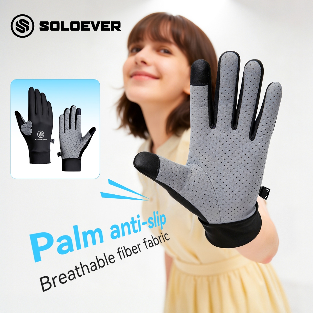 【TH Delivery】SOLOEVER ถุงมือ อัลติเมท UV Motorcycle Glove