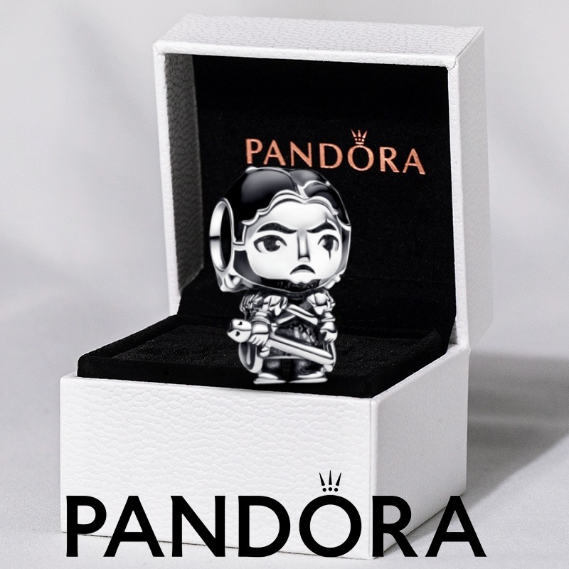 สร้อยข้อมือและจี้เงินสเตอร์ลิง S925 แบบ Game of Thrones กับ charm Jon Snow