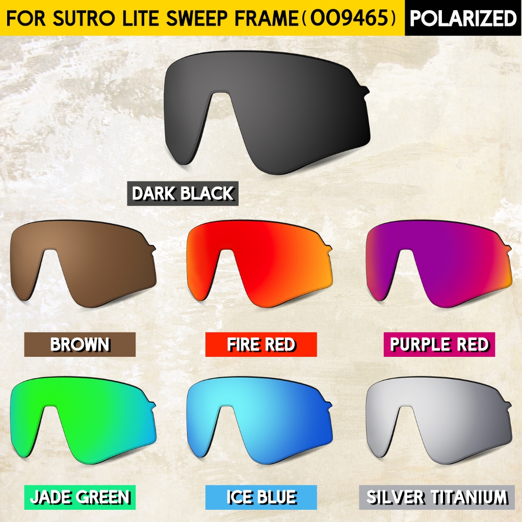 เลนส์ทดแทนสำหรับ Sutro Lite Sweep OO9465 กรอบแว่นกันแดด ป้องกัน UVA UVB 100%