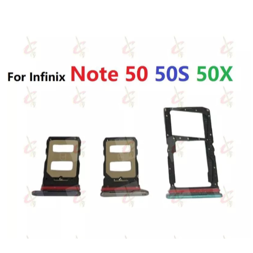 ที่วางถาดซิมการ์ดสําหรับ infinix Note 50 4G 50X 50S X6857B X6858 X6870