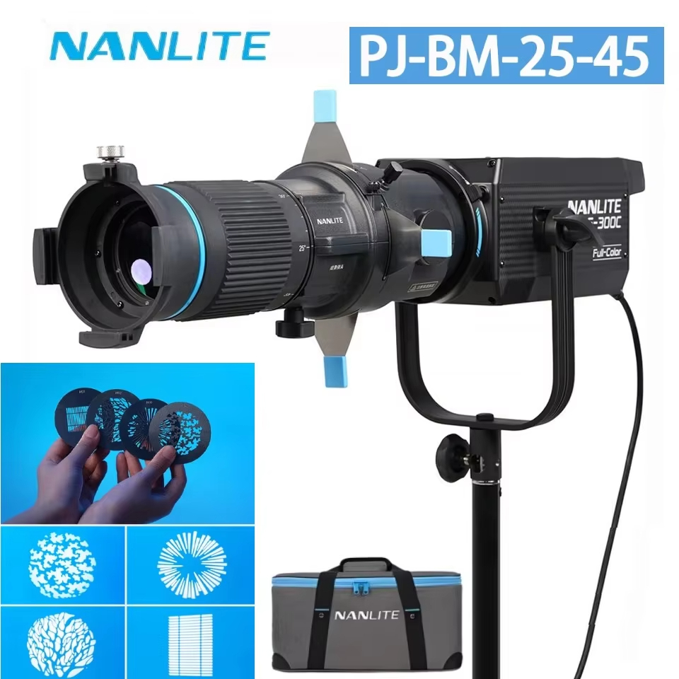 Nanlite PJ-BM-25-45 Bowens Mount Projection Attachment 25°-45° อุปกรณ์เสริมไฟถ่ายภาพเลนส์ถ่ายภาพ