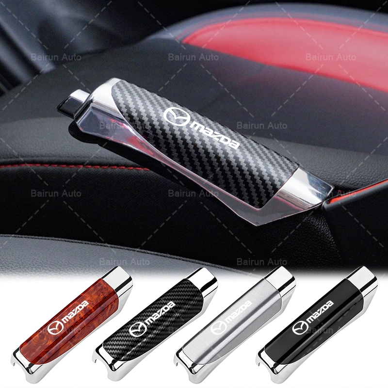 1pcs พลาสติก ABS รถ Handbrake Protector สบายถือรถ Handbrake สําหรับ Mazda 2 3 5 6 2017 CX-4 CX-5 CX-